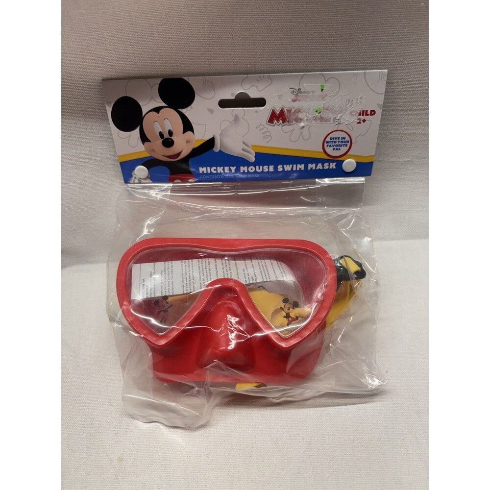 Disney Junior Mickey Mouse Swim Mask Kids Goggles Red Yellow Bestway 9101YE